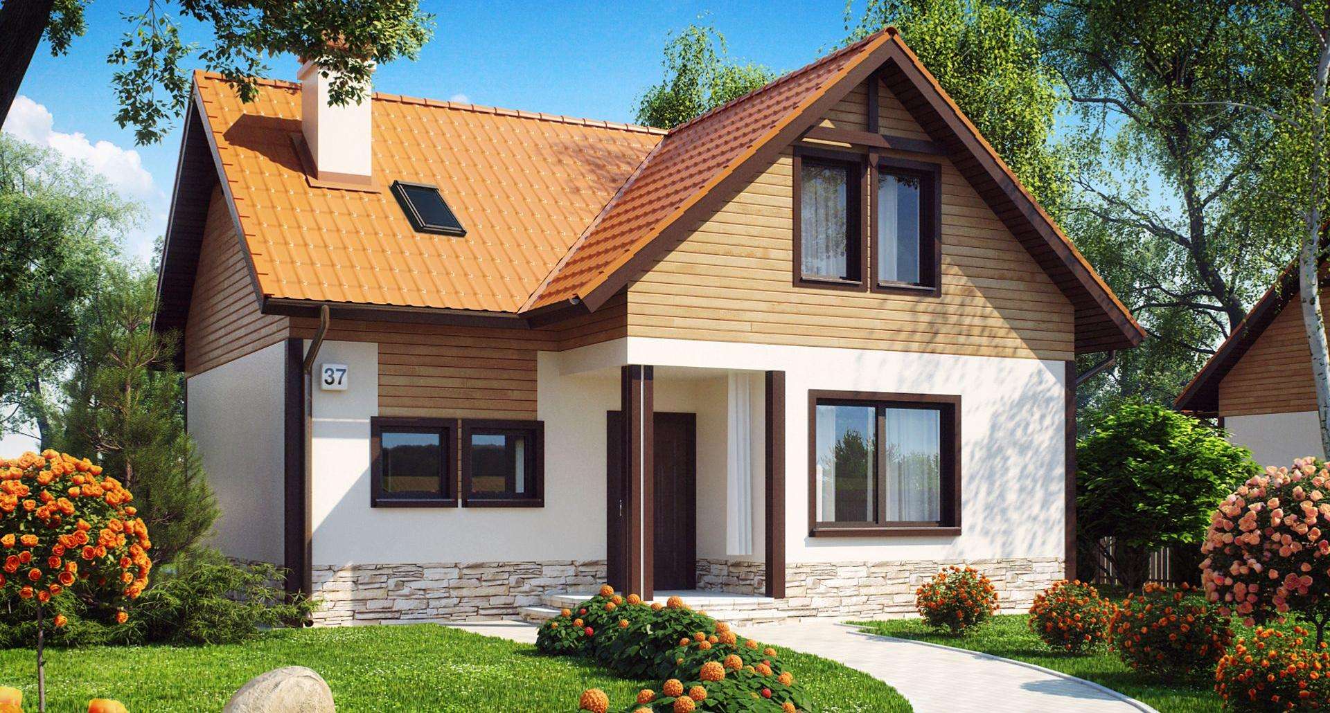 Casă cu mansardă 117 mp utili, un dormitor, 2 băi