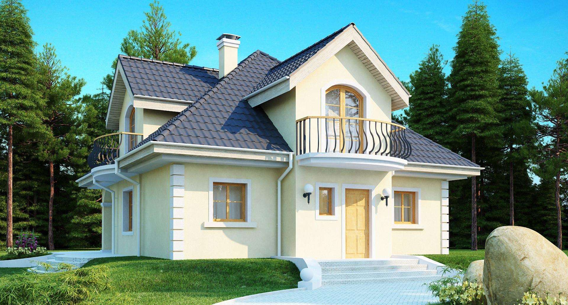 Casă cu mansardă 133 mp utili, un dormitor, o baie