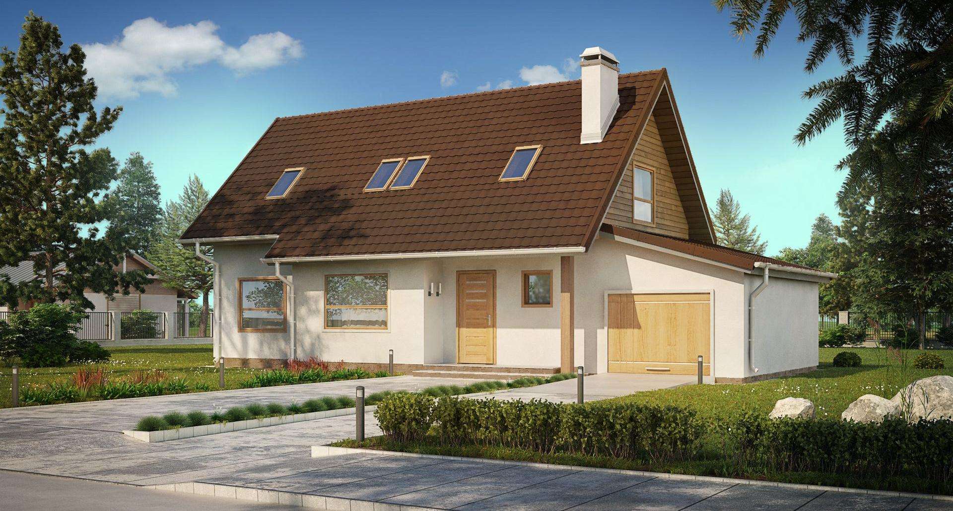 Casă cu mansardă 122 mp utili, un dormitor, 3 băi