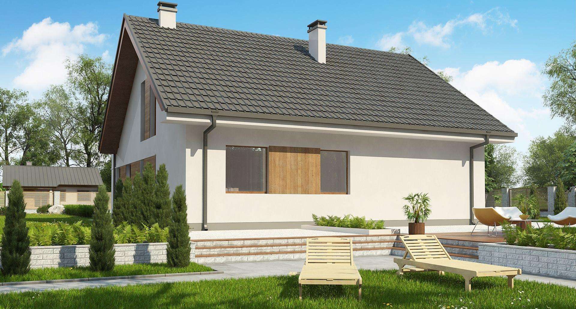 Casă cu mansardă 168 mp utili, un dormitor, 2 băi
