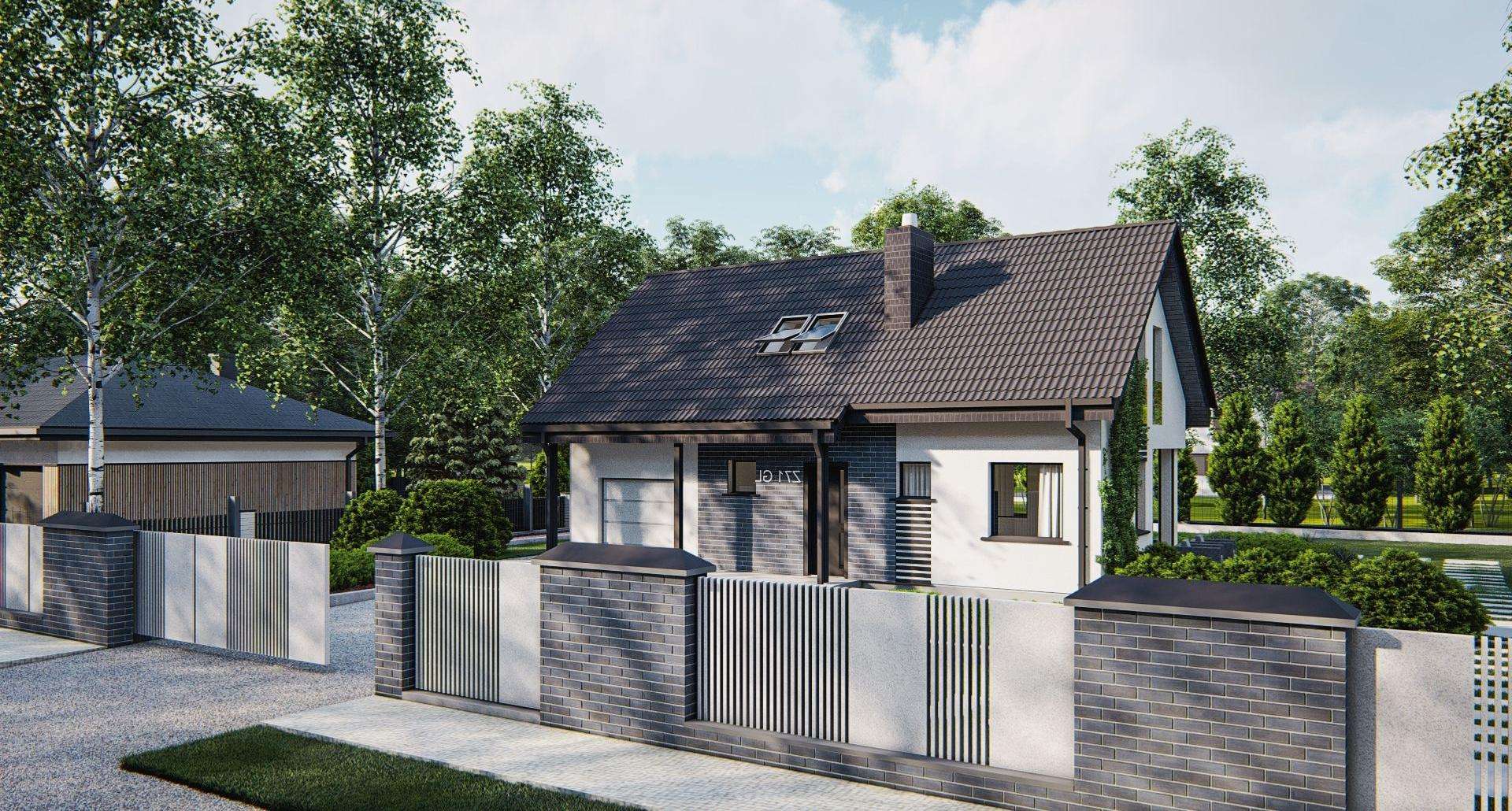 Casă cu mansardă 91 mp utili, un dormitor, 2 băi