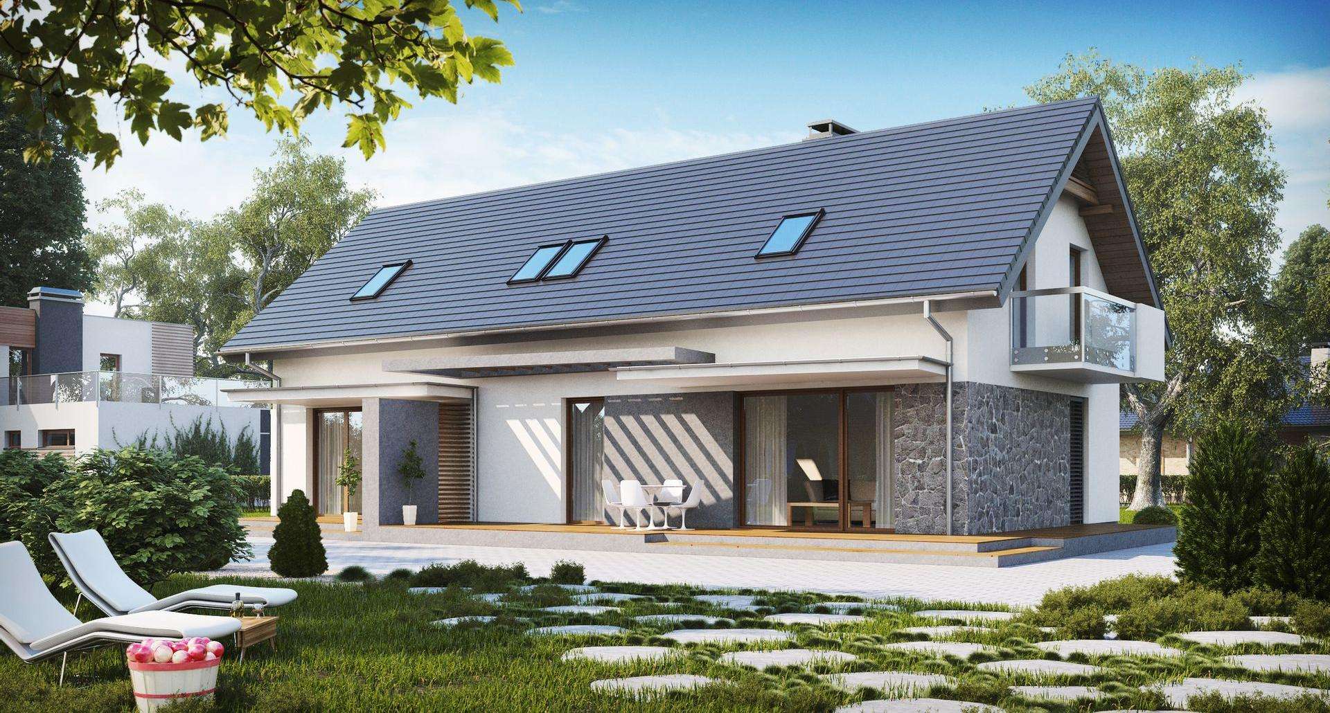 Casă cu mansardă 153 mp utili, un dormitor, 3 băi