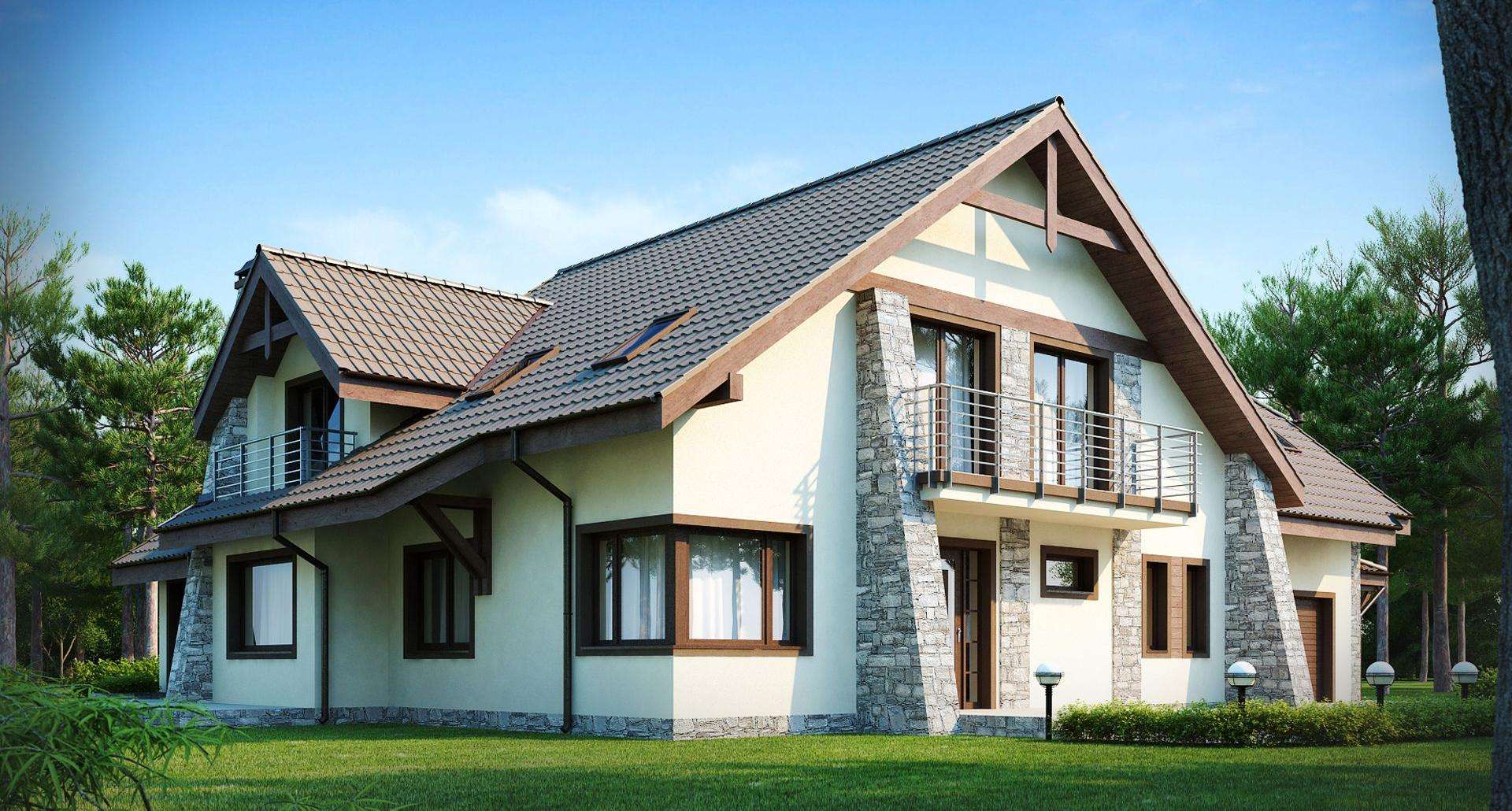 Casă cu mansardă 286 mp utili, un dormitor, 2 băi