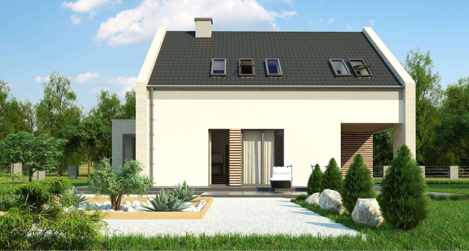 Casă cu mansardă 120 mp utili, un dormitor, 2 băi