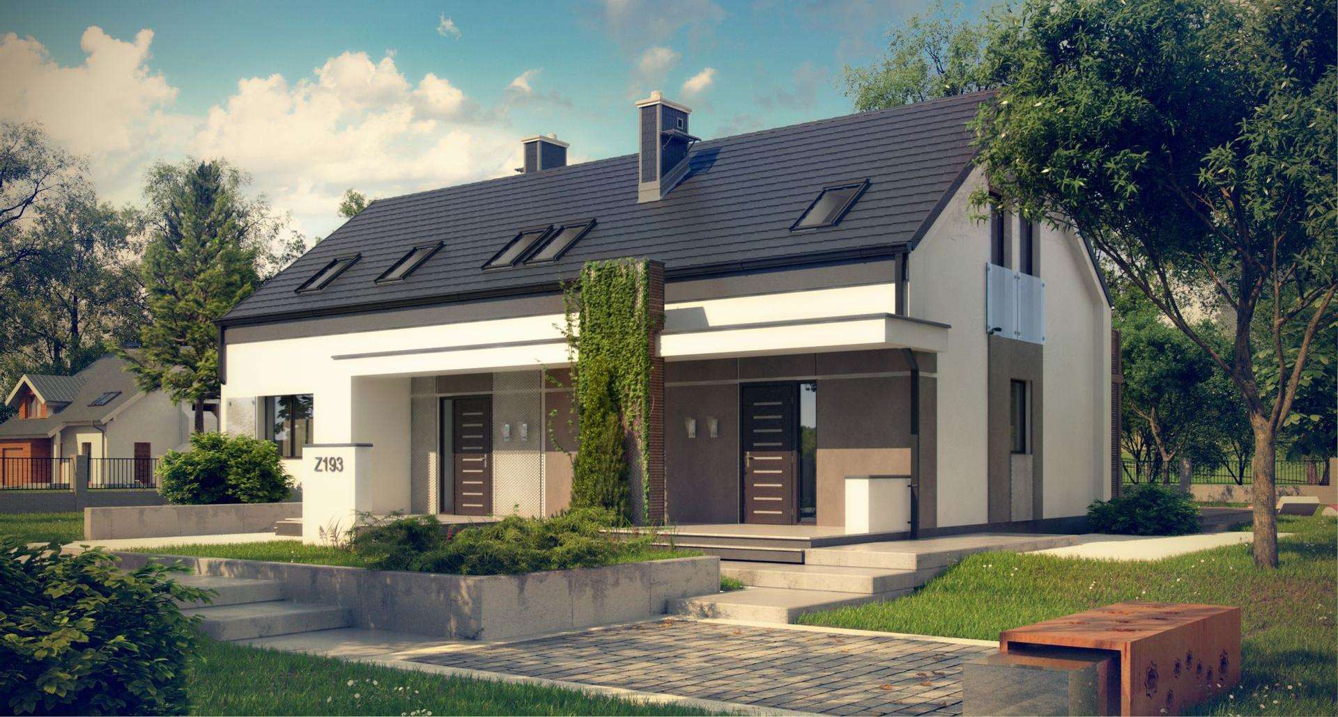 Casă cu mansardă 163 mp utili, un dormitor, 3 băi