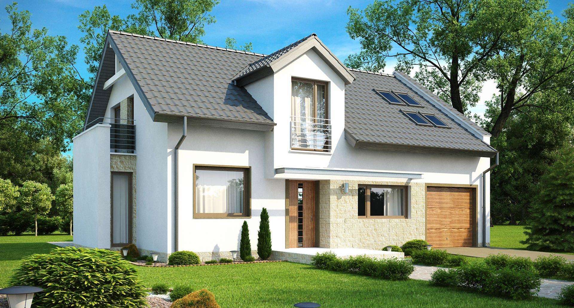 Casă cu mansardă 136 mp utili, un dormitor, o baie