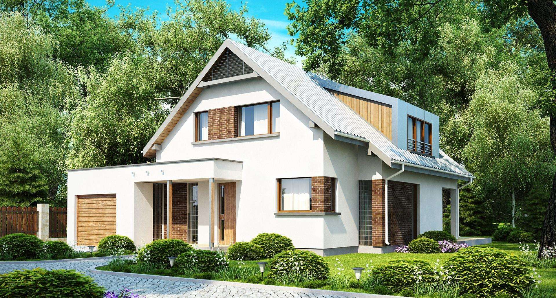 Casă cu mansardă 121 mp utili, un dormitor, o baie