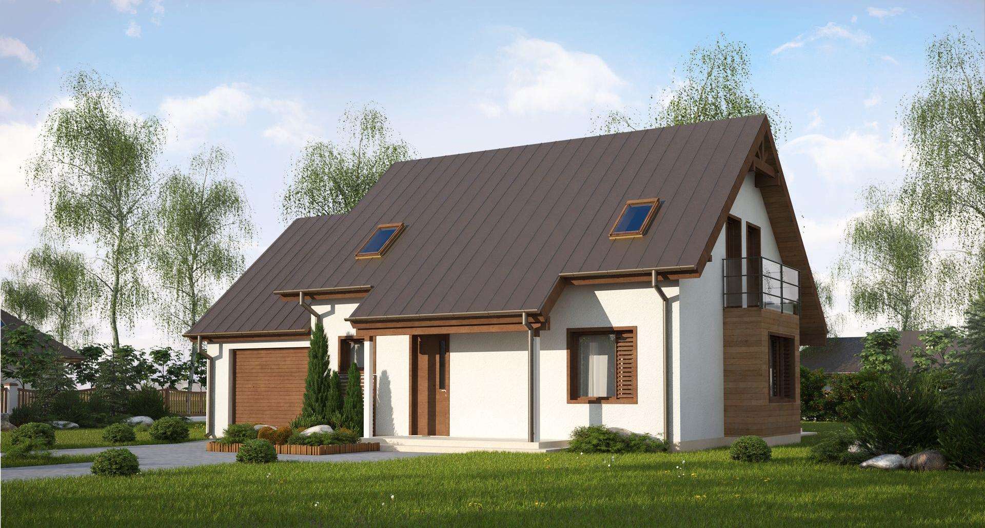 Casă cu mansardă 118 mp utili, un dormitor, 2 băi