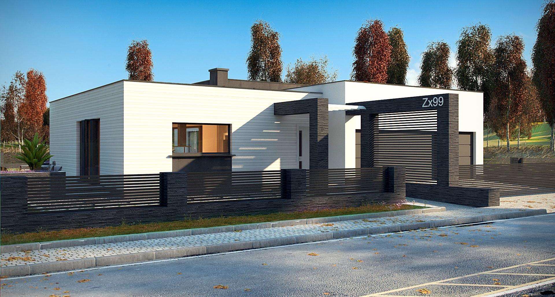 Fatada Casă parter 167 mp utili, 3 dormitoare, 3 băi