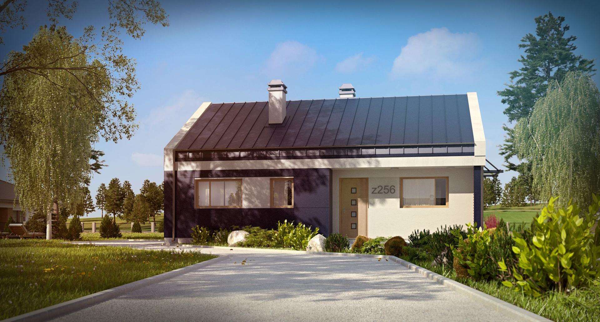 Fatada Casă parter 81 mp utili, 2 dormitoare, o baie