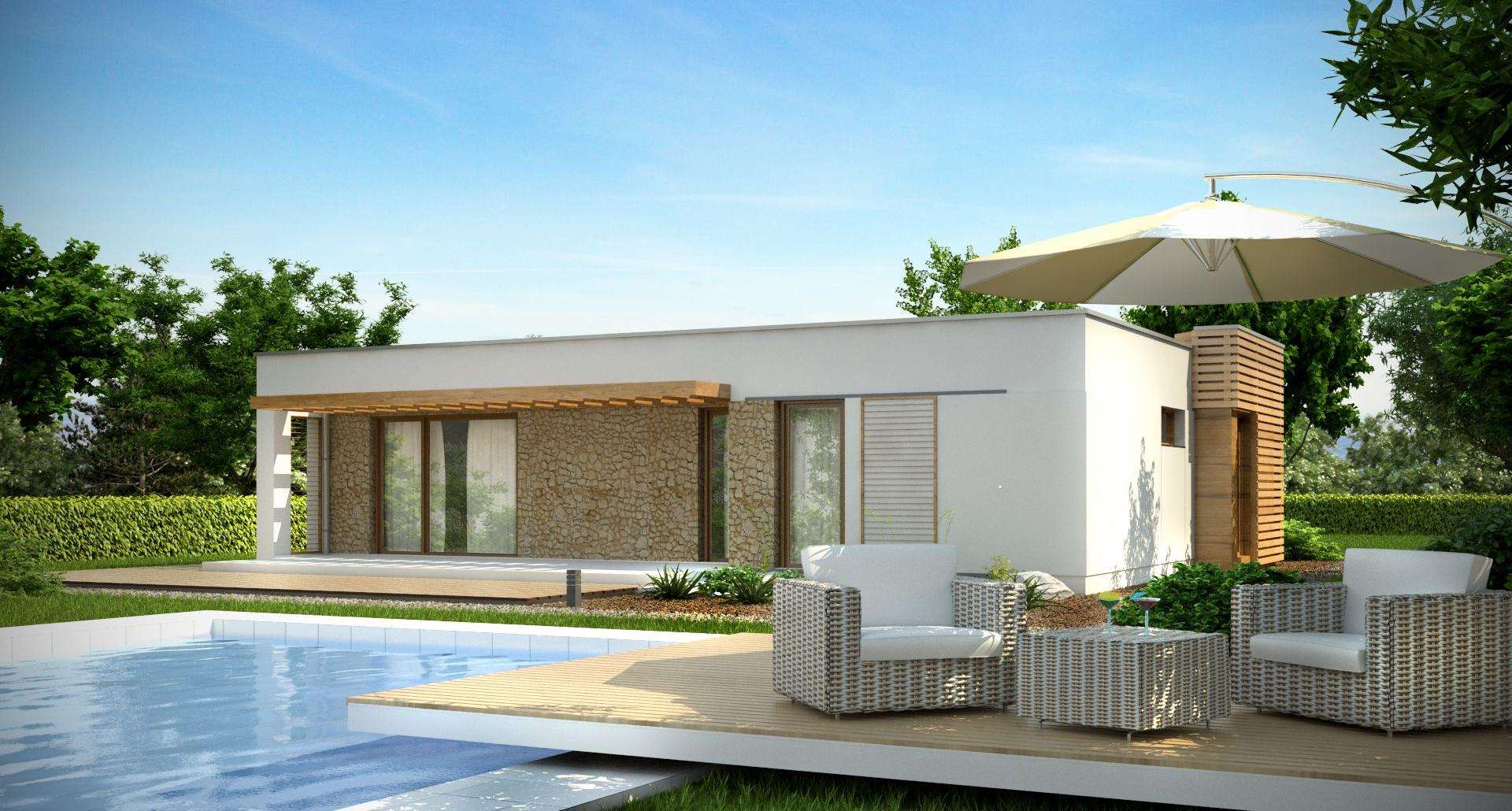 Casă parter 76 mp utili, 3 dormitoare, o baie