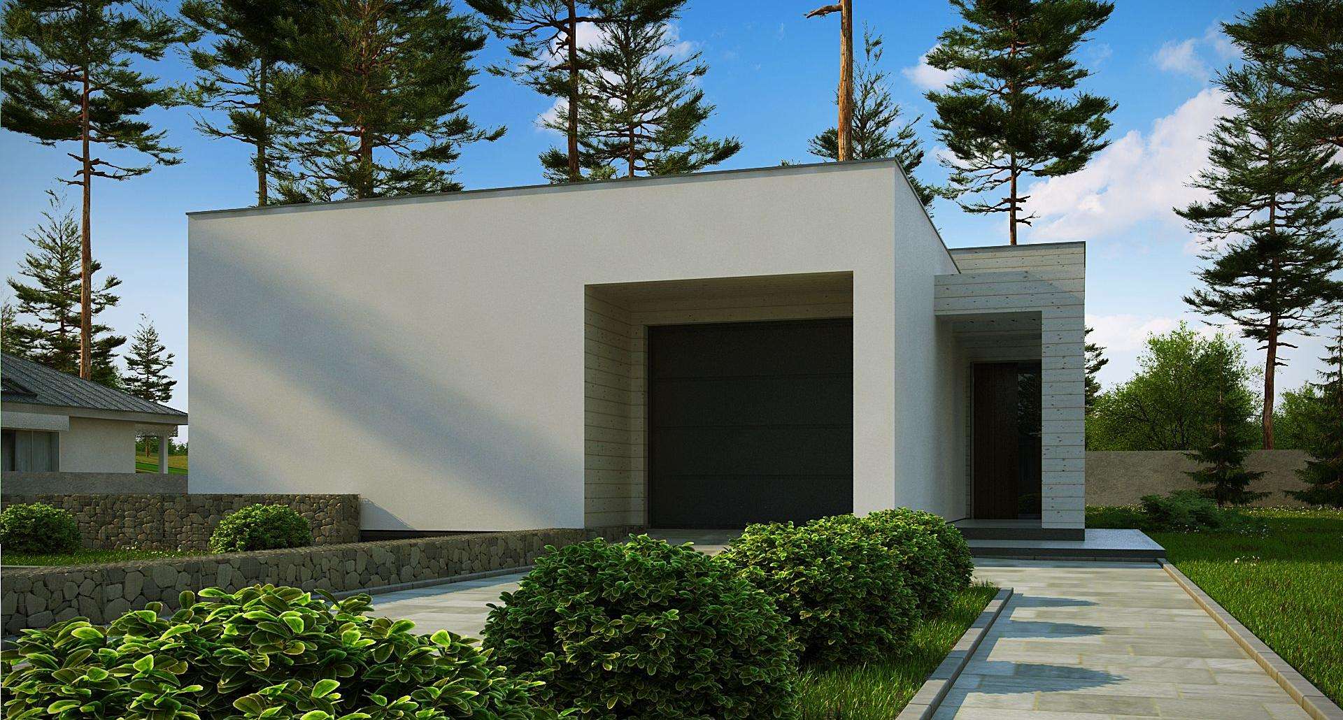Fatada Casă parter 105 mp utili, un dormitor, o baie