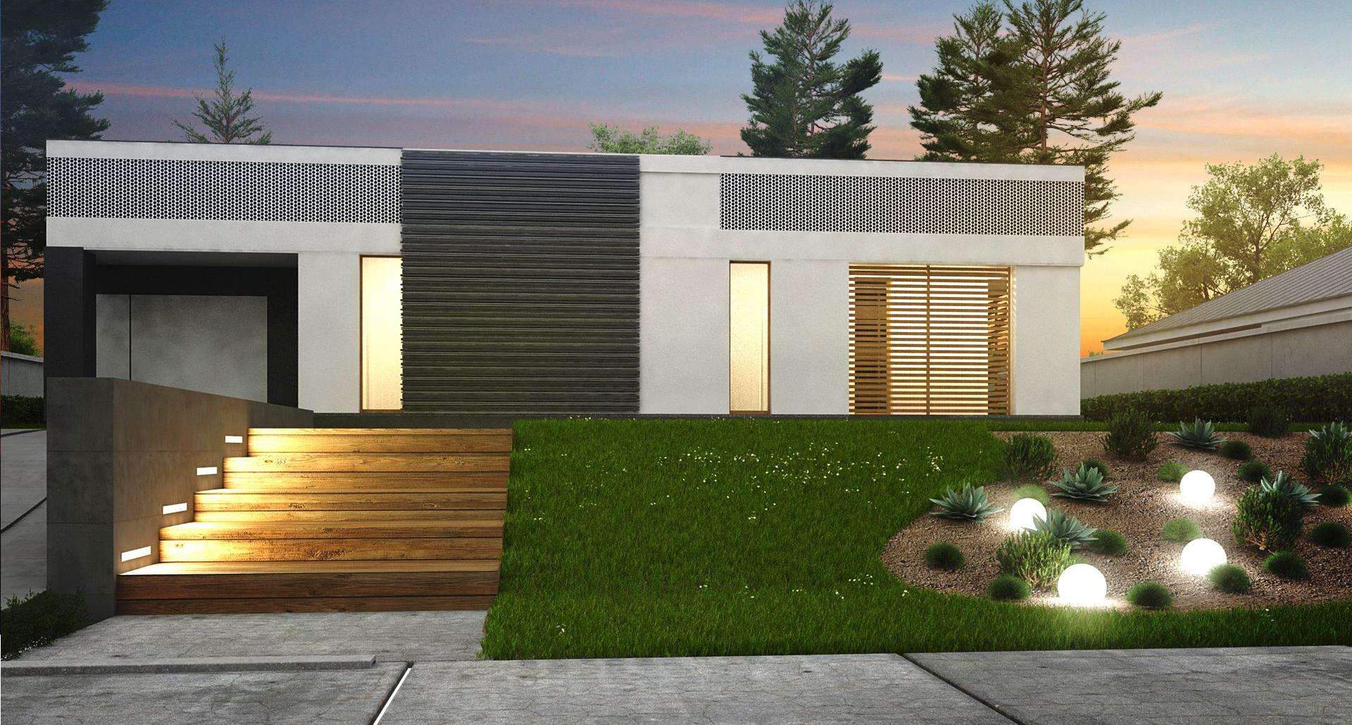 Fatada Casă parter 147 mp utili, 3 dormitoare, o baie
