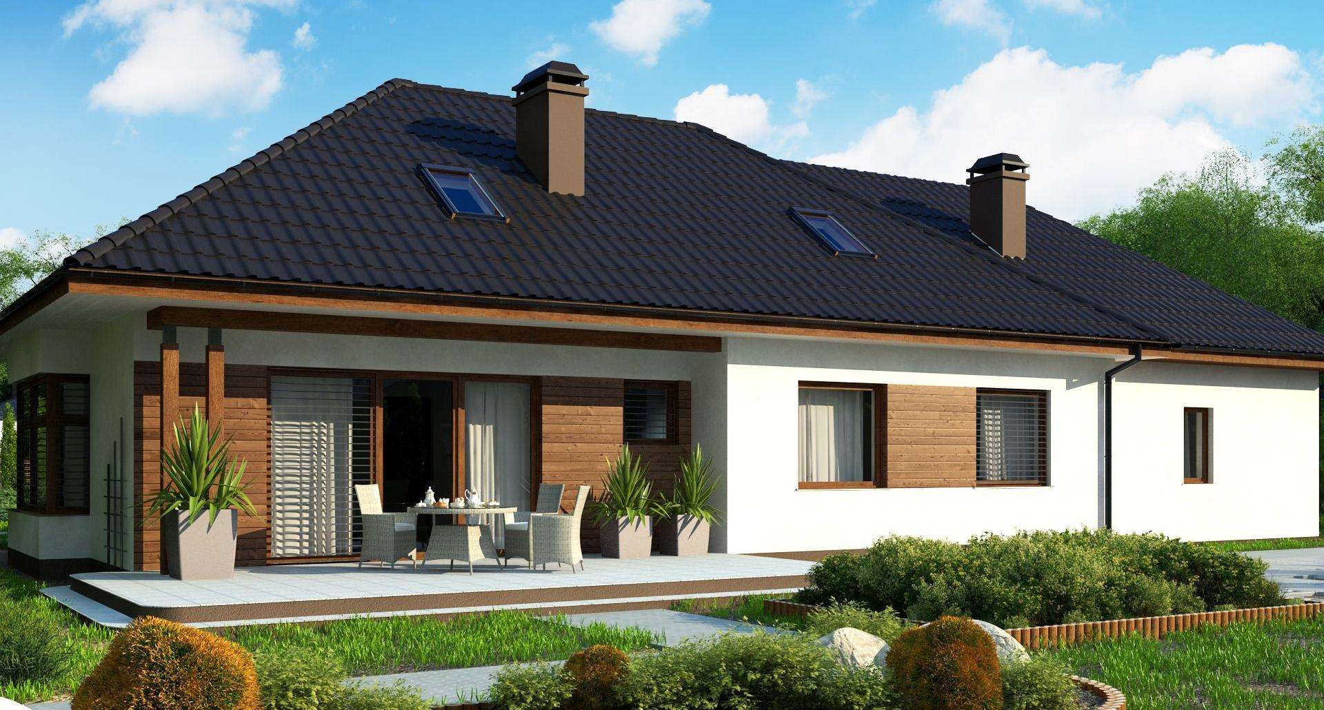 Fatada Casă parter 115 mp utili, 3 dormitoare, o baie