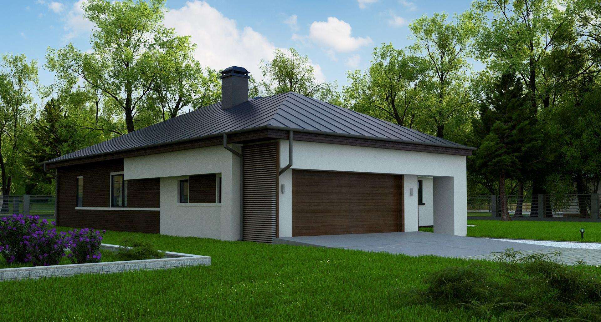 Fatada Casă parter 135 mp utili, 3 dormitoare, o baie