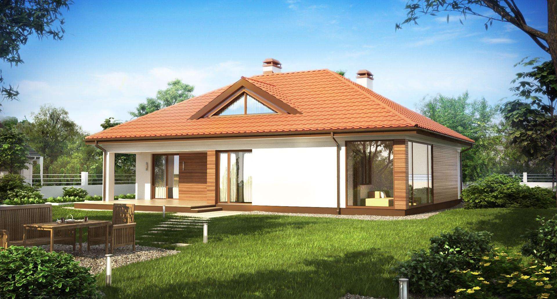 Fatada Casă parter 110 mp utili, 3 dormitoare, o baie