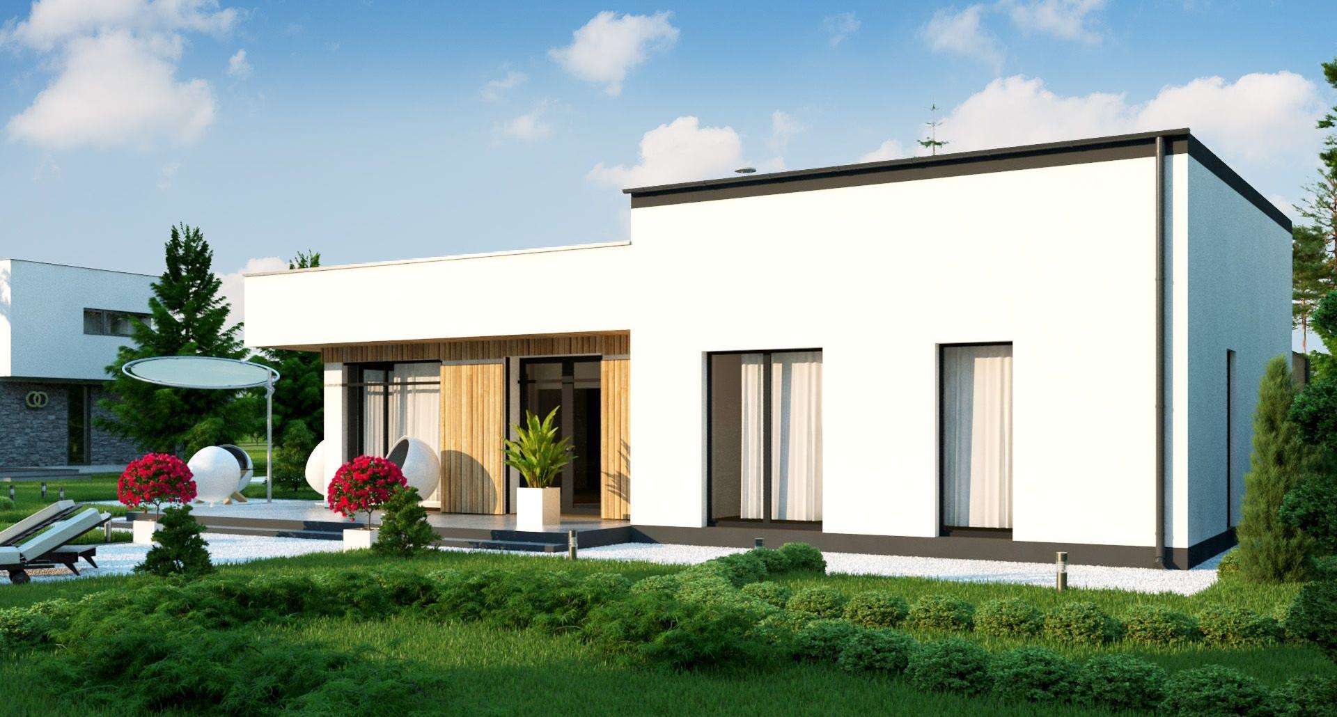 Casă parter 107 mp utili, 3 dormitoare, 2 băi