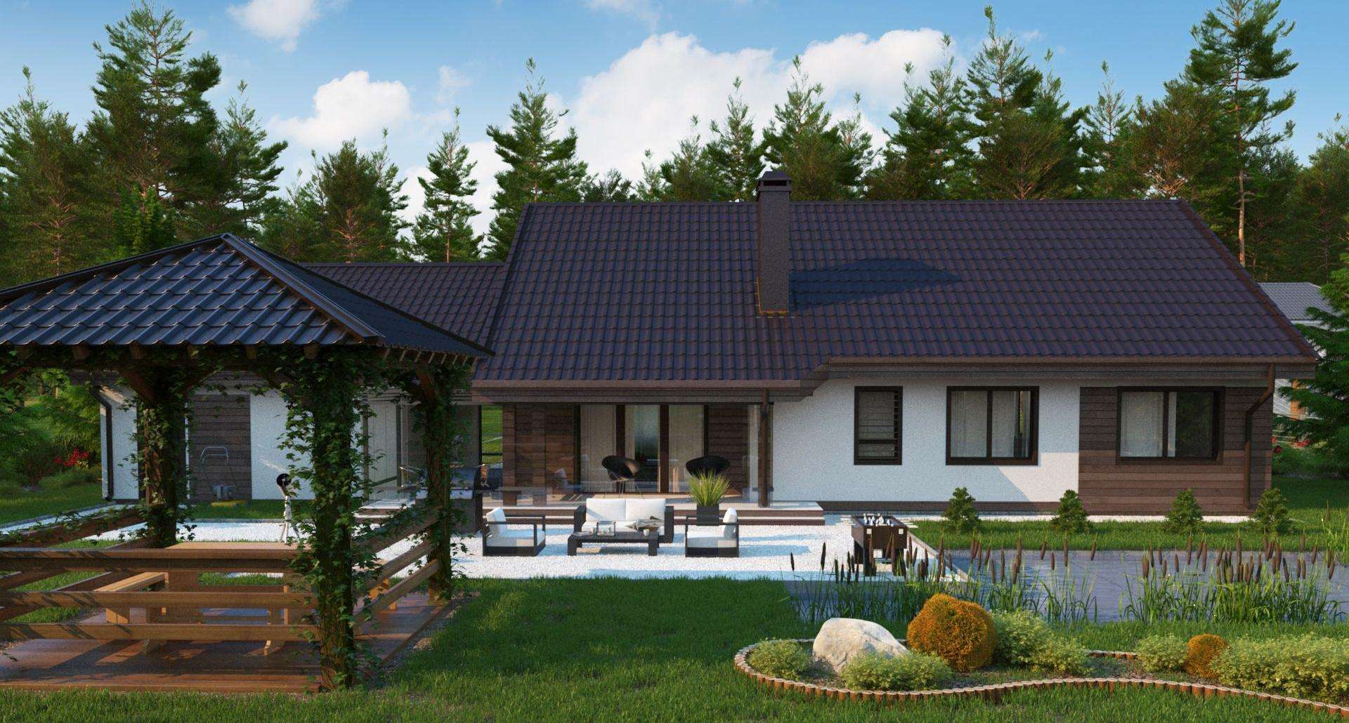 Casă parter 121 mp utili, 3 dormitoare, o baie