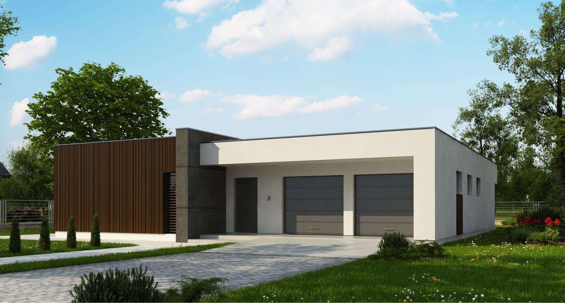Fatada Casă parter 140 mp utili, 3 dormitoare, 3 băi