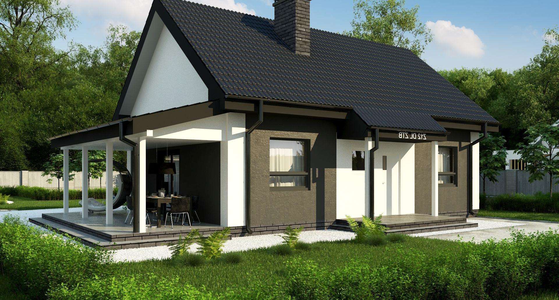 Fatada Casă parter 65 mp utili, 2 dormitoare, o baie
