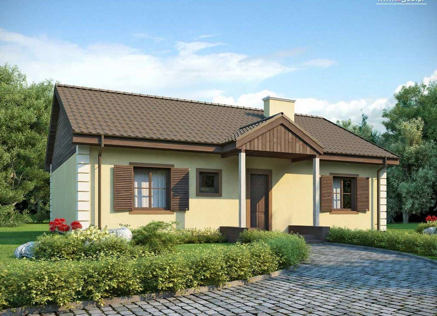 Casă parter 98 mp utili, 3 dormitoare, o baie
