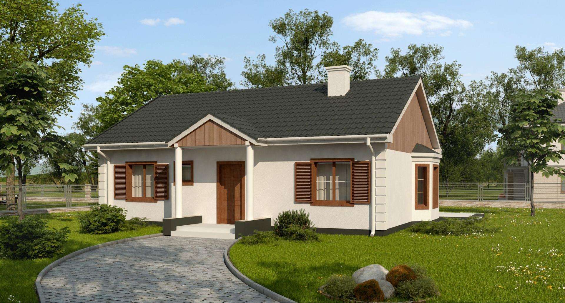 Casă parter 101 mp utili, 3 dormitoare, o baie