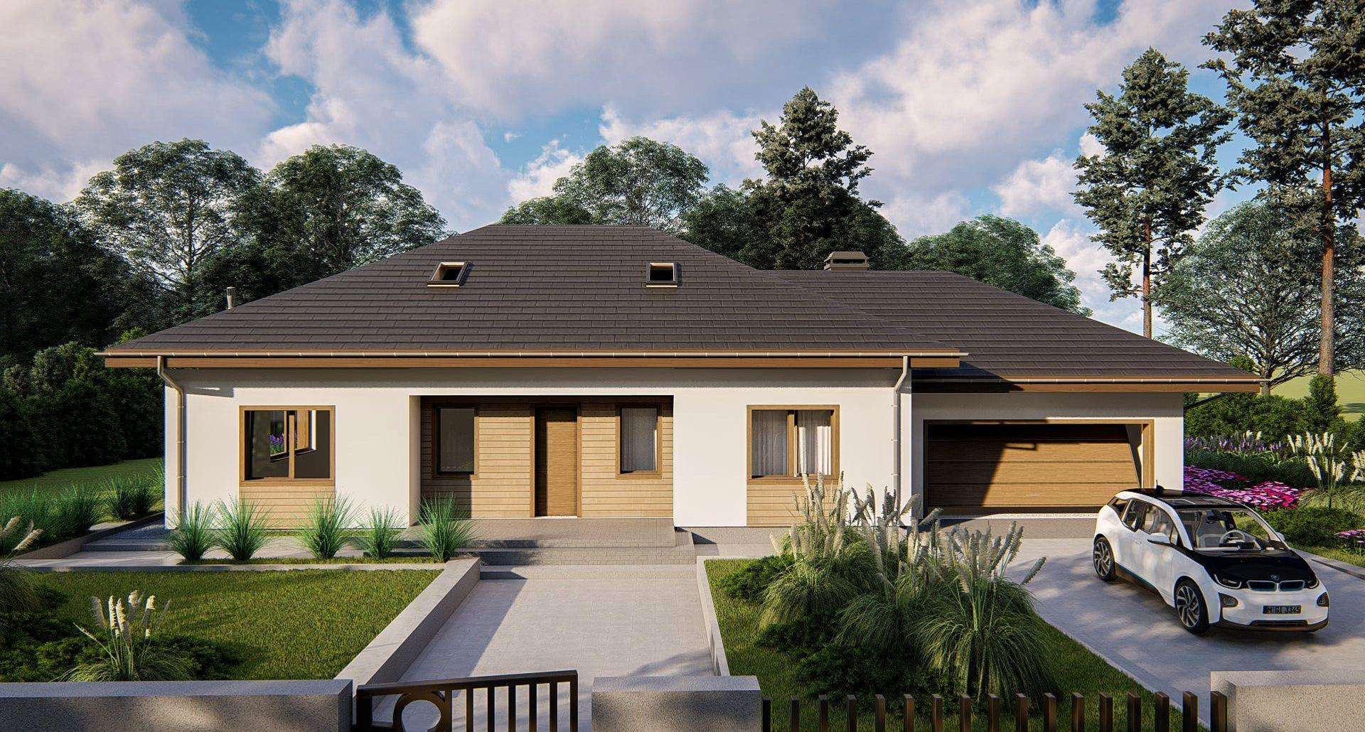 Casă parter 121 mp utili, 3 dormitoare, 2 băi