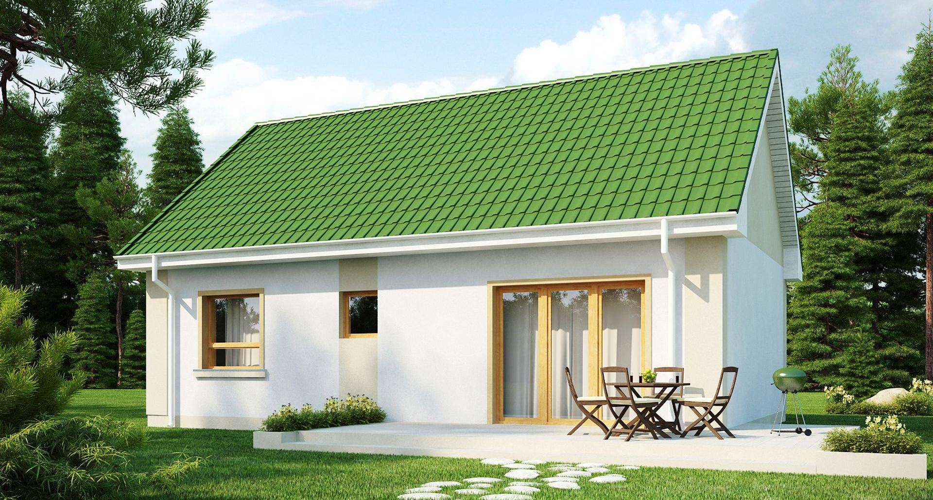 Fatada Casă parter 64 mp utili, 2 dormitoare, o baie