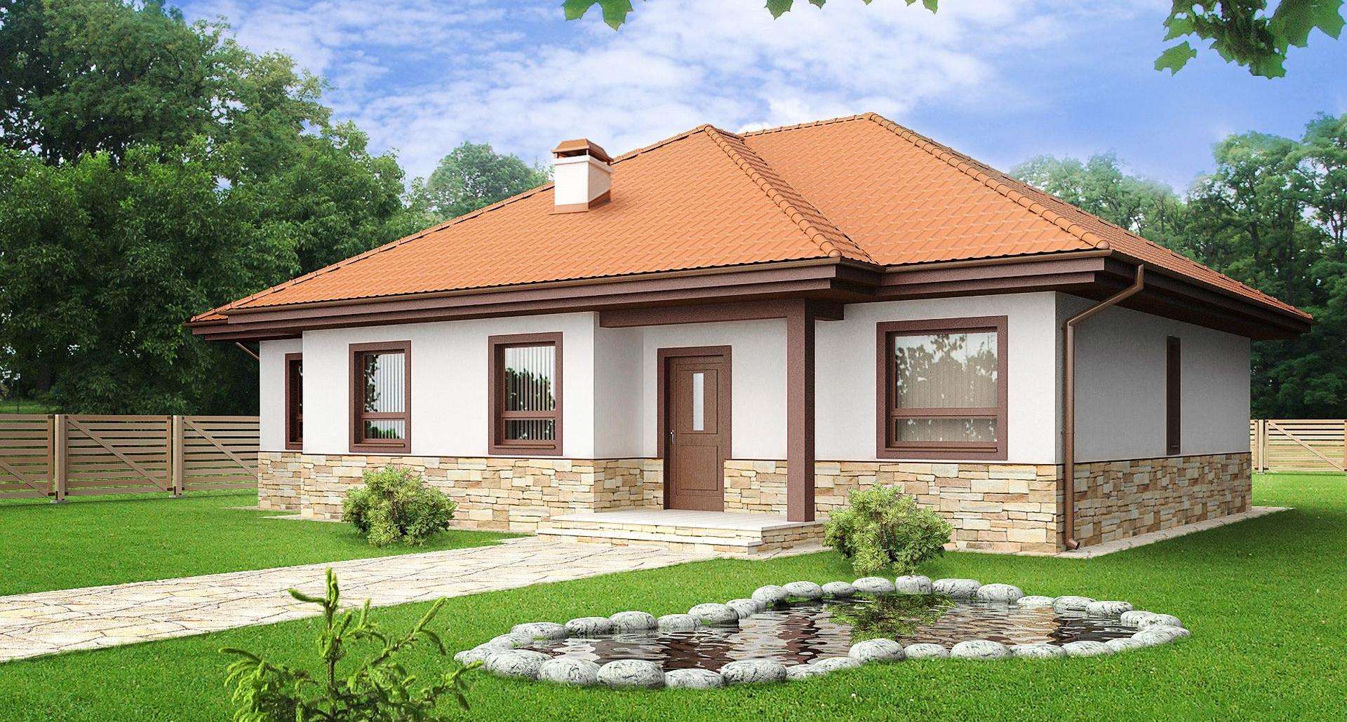 Casă parter 110 mp utili, 3 dormitoare, o baie