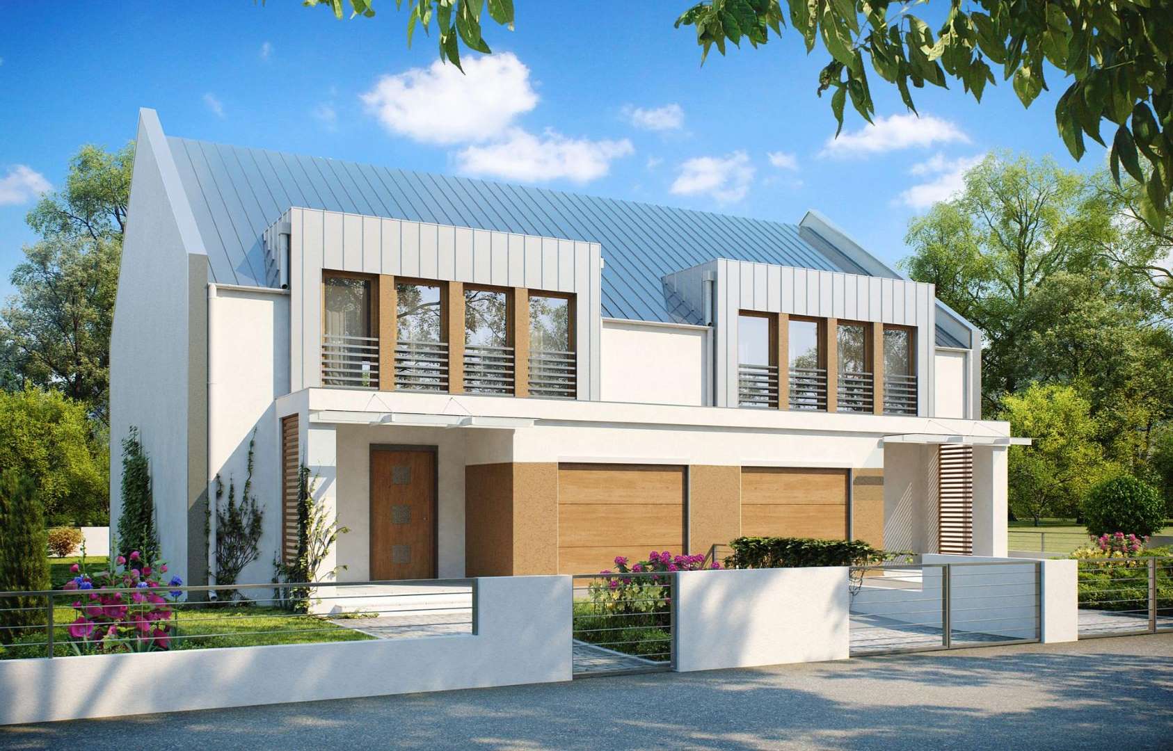 Casă cu etaj 253 mp utili, un dormitor, 2 băi