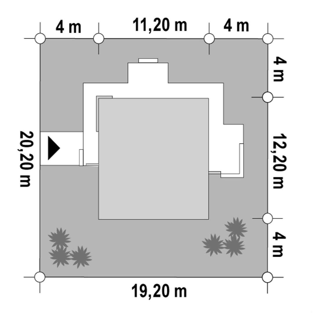 Plan amplasament Casă cu etaj 149 mp utili, un dormitor, 4 băi
