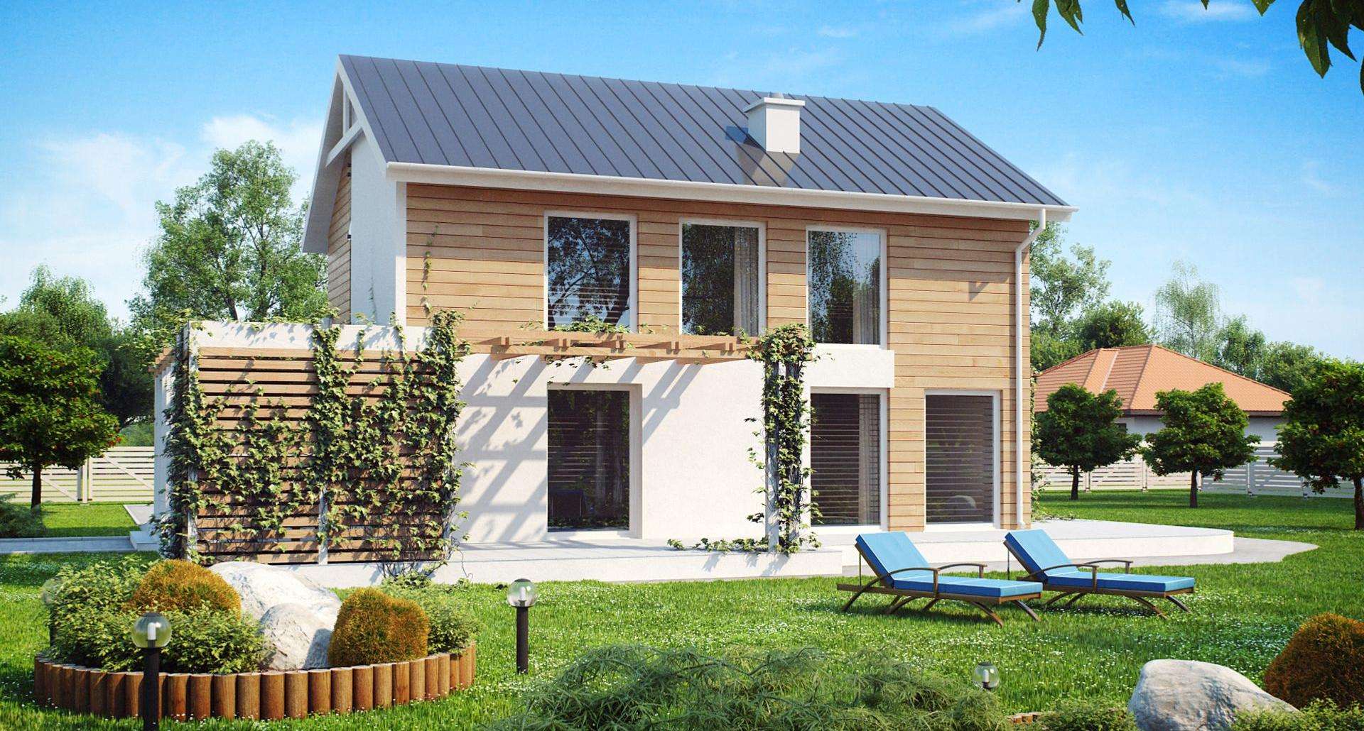 Casă cu etaj 110 mp utili, un dormitor, 2 băi
