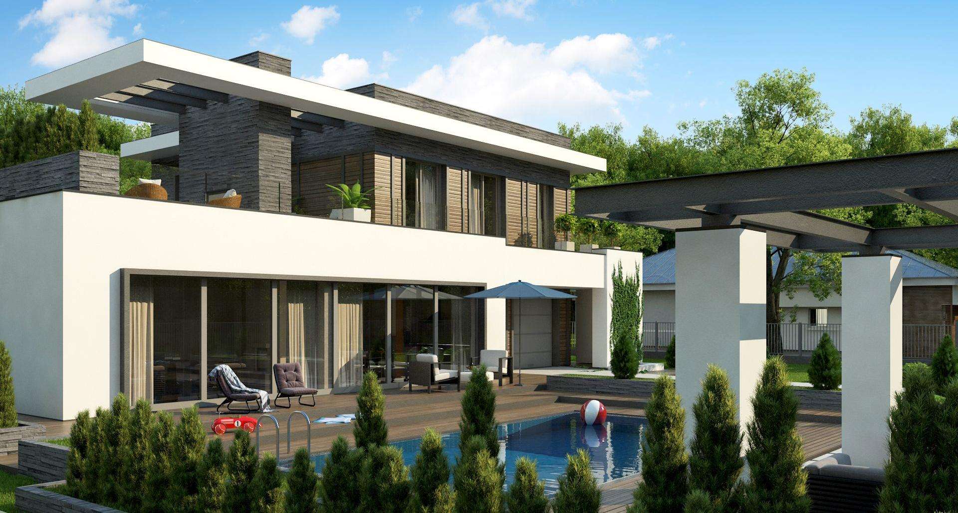 Casă cu etaj 155 mp utili, un dormitor, 3 băi