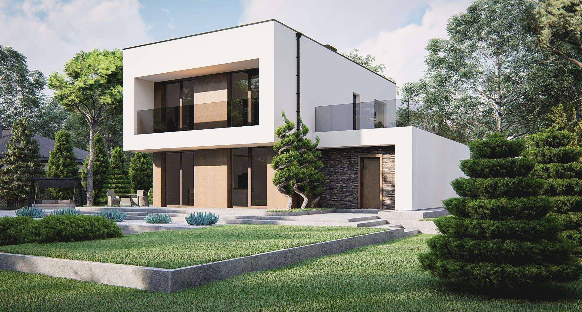 Casă cu etaj 128 mp utili, un dormitor, 2 băi
