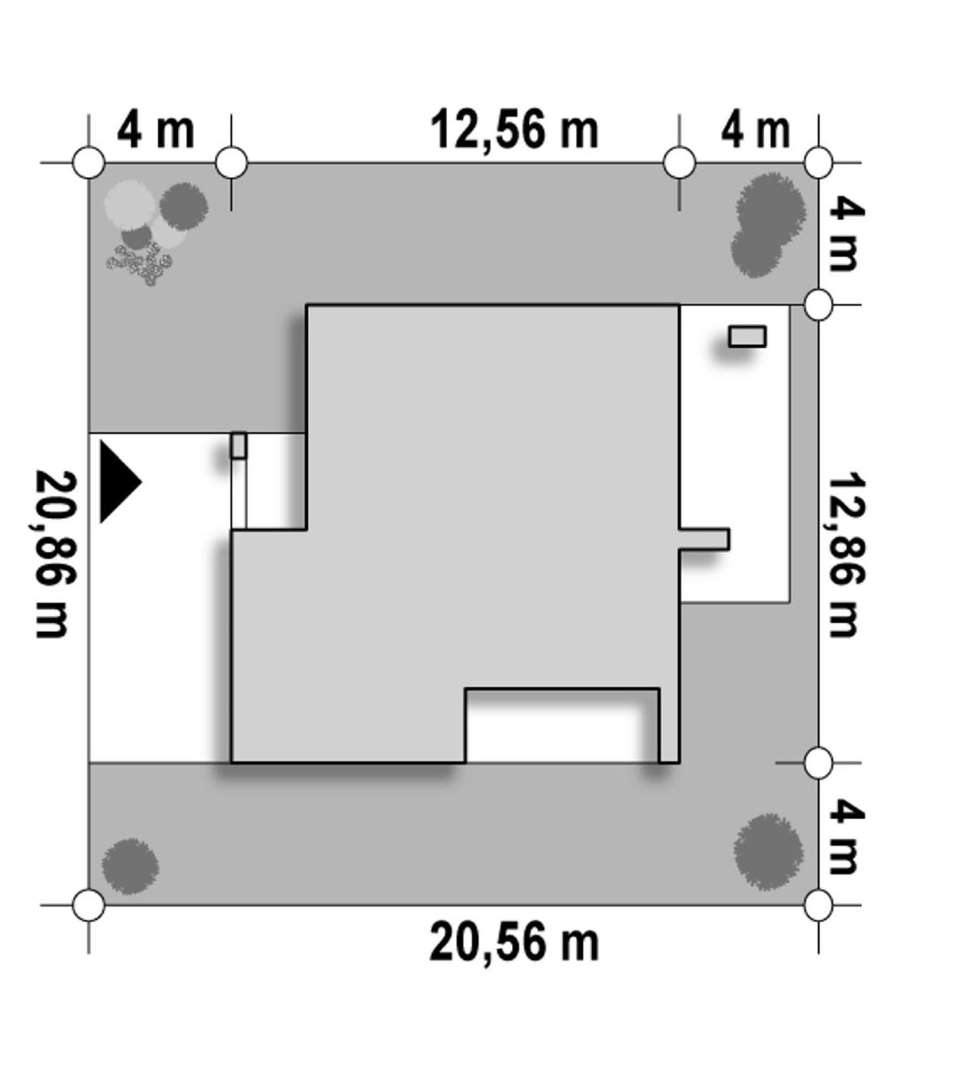 Plan amplasament Casă cu etaj 169 mp utili, un dormitor, 4 băi