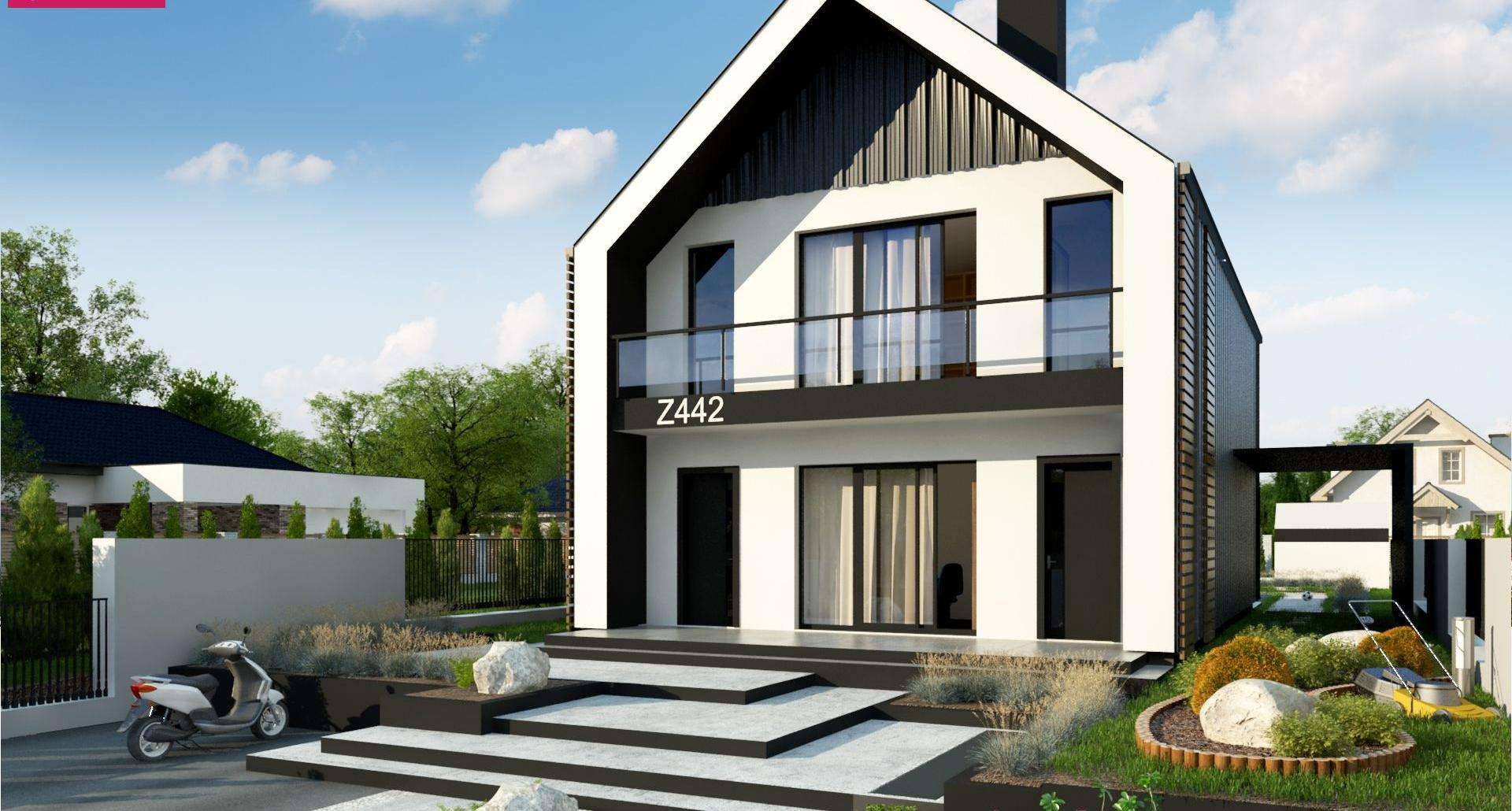 Casă cu etaj 112 mp utili, un dormitor, 2 băi