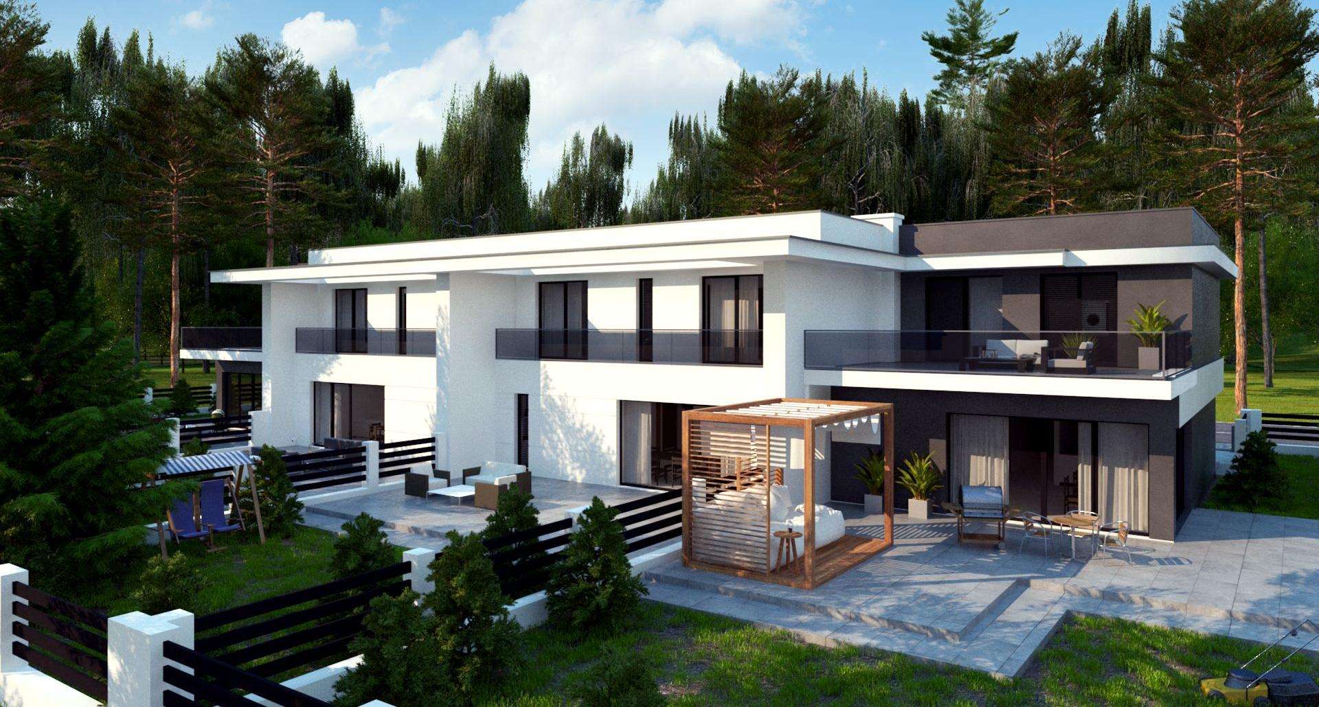 Casă cu etaj 267 mp utili, un dormitor, 4 băi