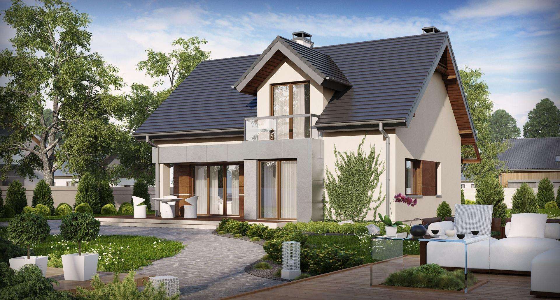 Casă cu mansardă 122 mp utili, un dormitor, 2 băi