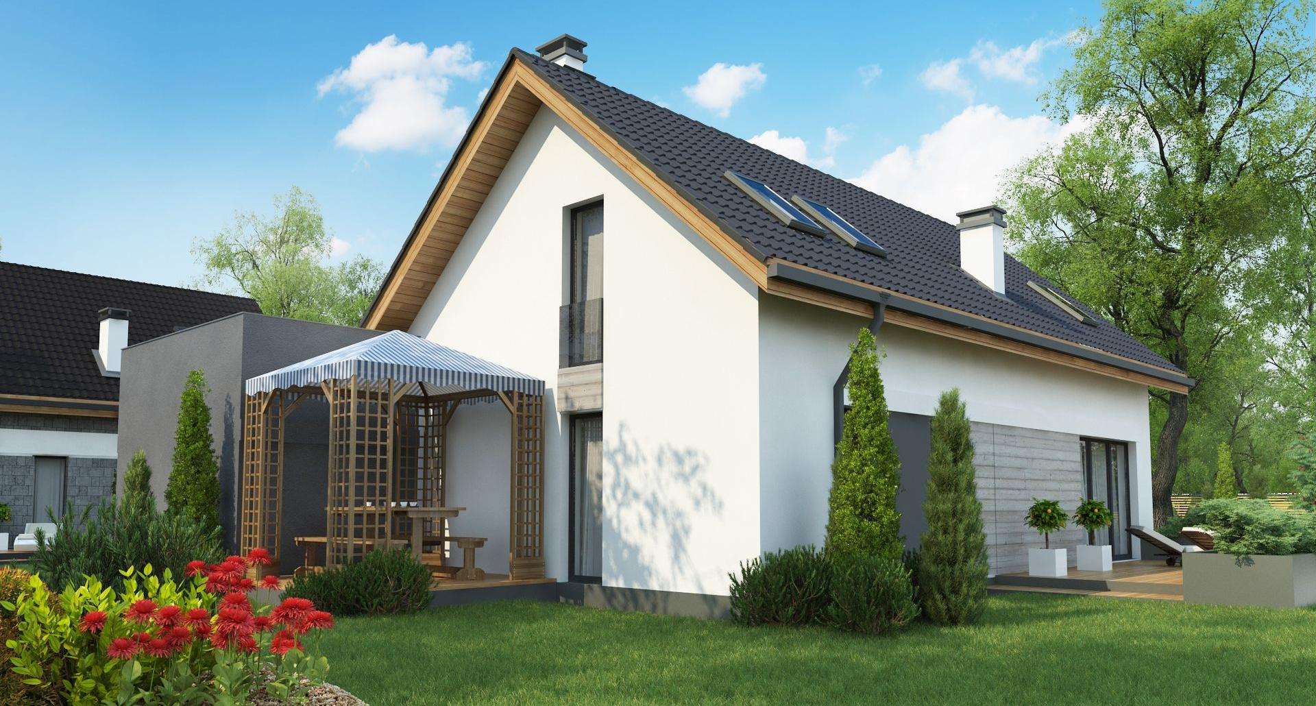 Casă cu mansardă 127 mp utili, un dormitor, 3 băi