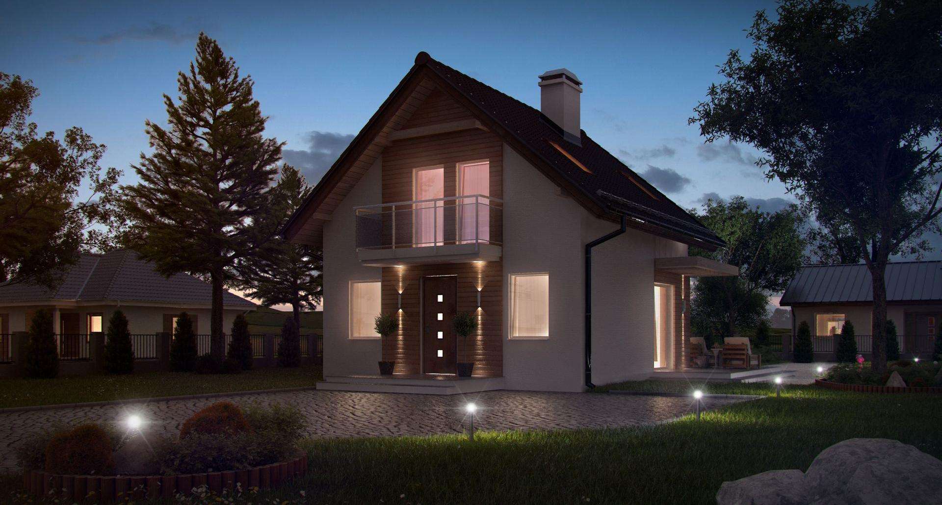 Casă cu mansardă 69 mp utili, un dormitor, o baie