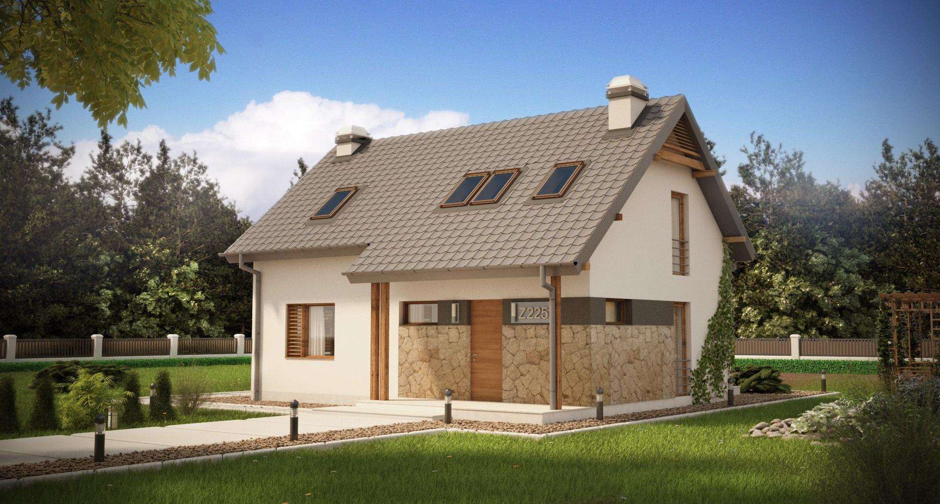 Casă cu mansardă 95 mp utili, un dormitor, 2 băi