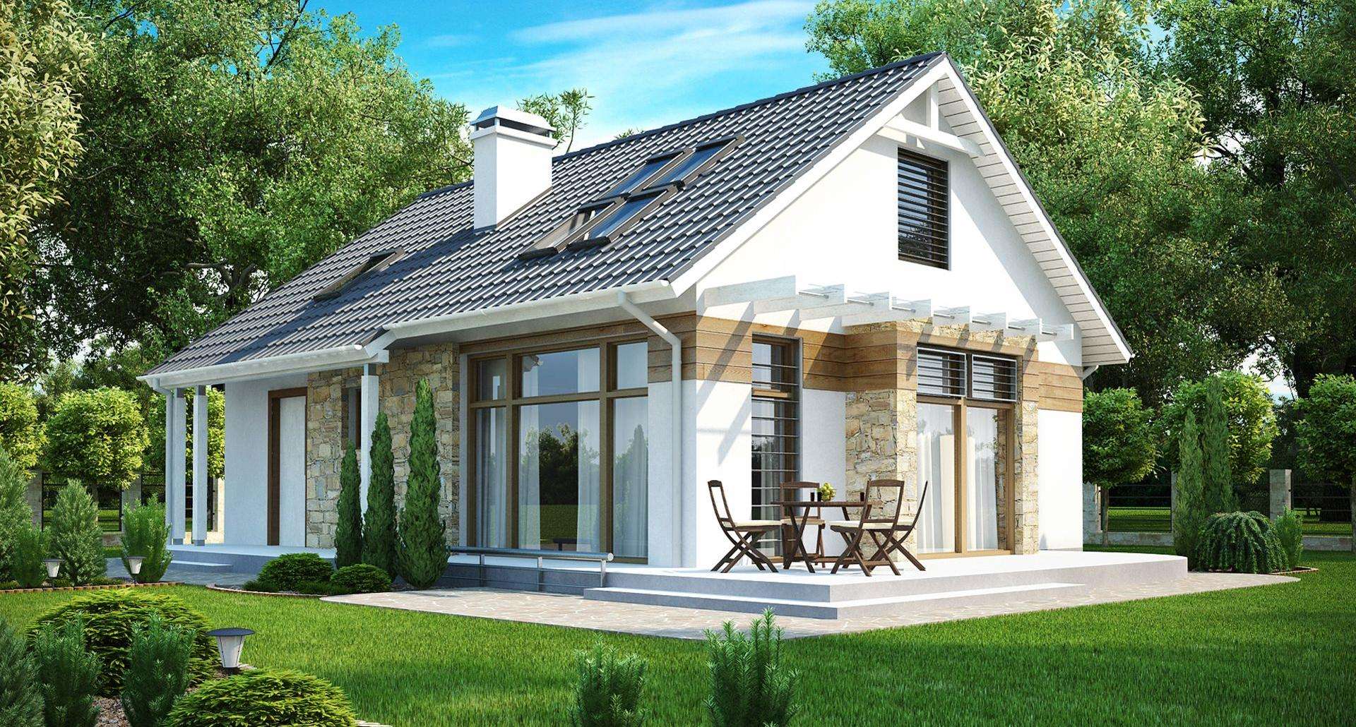 Casă cu mansardă 115 mp utili, un dormitor, o baie