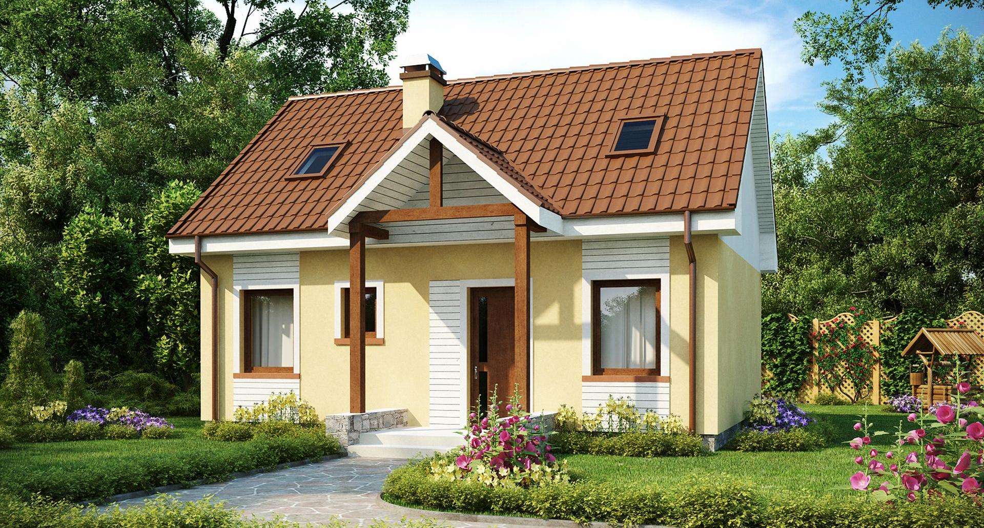 Casă cu mansardă 76 mp utili, 2 dormitoare, o baie