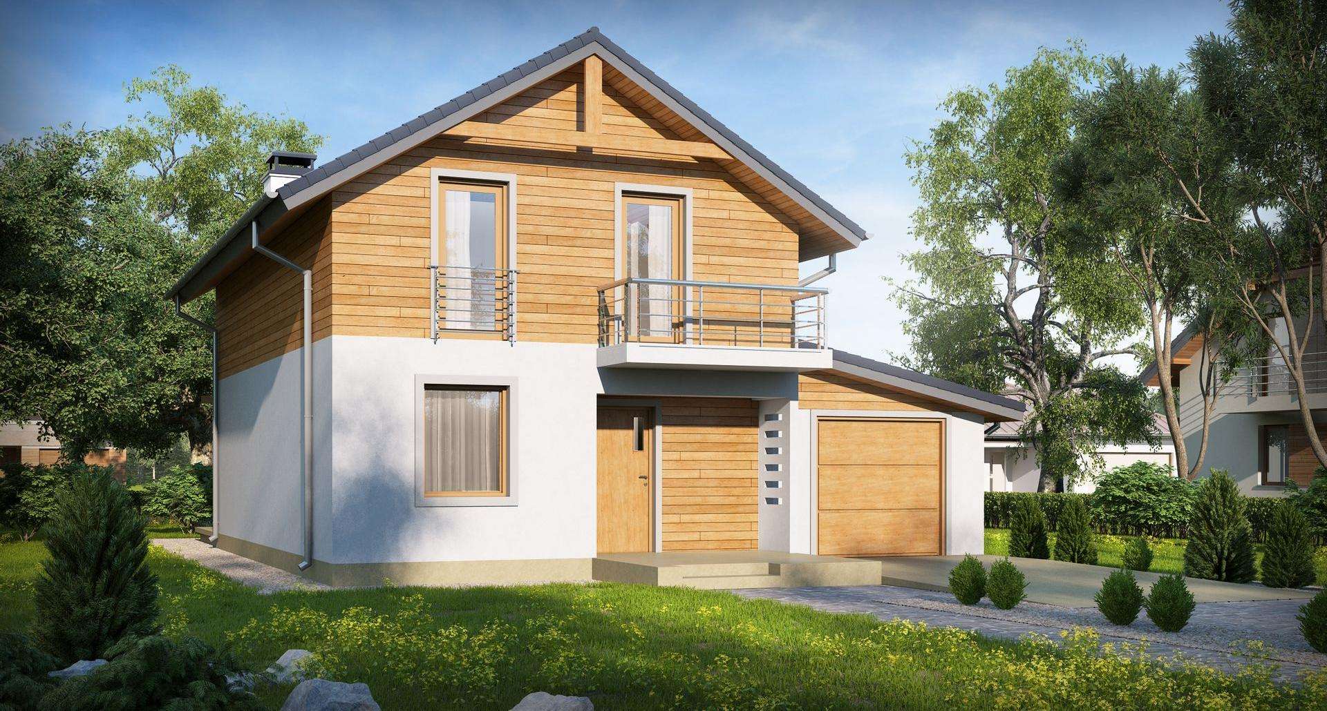 Casă cu mansardă 100 mp utili, un dormitor, 2 băi