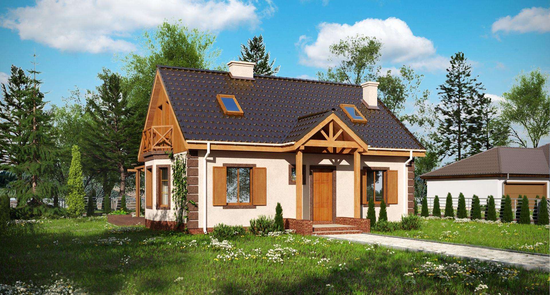 Casă cu mansardă 109 mp utili, un dormitor, 2 băi