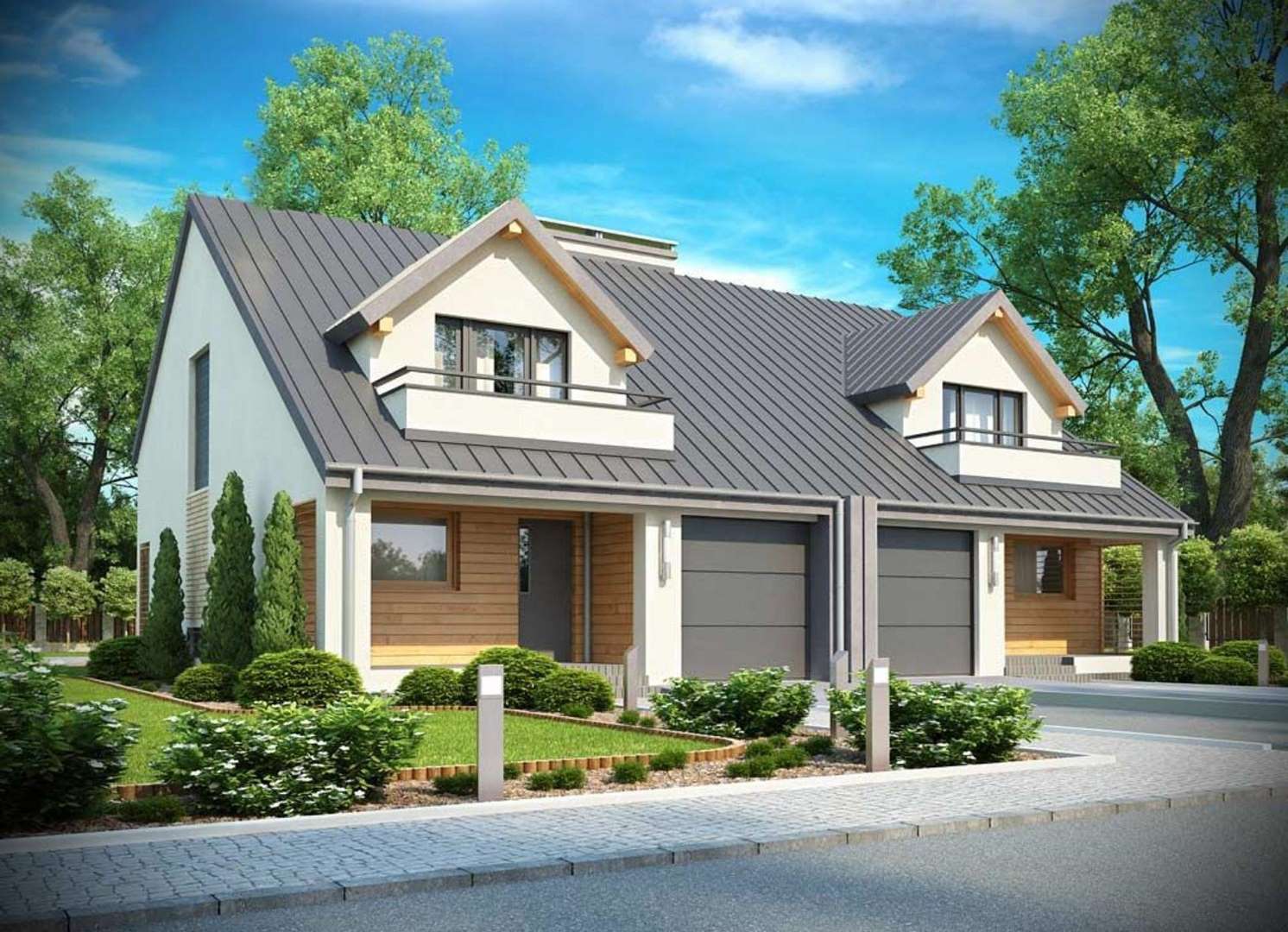 Casă cu mansardă 134 mp utili, un dormitor, 2 băi
