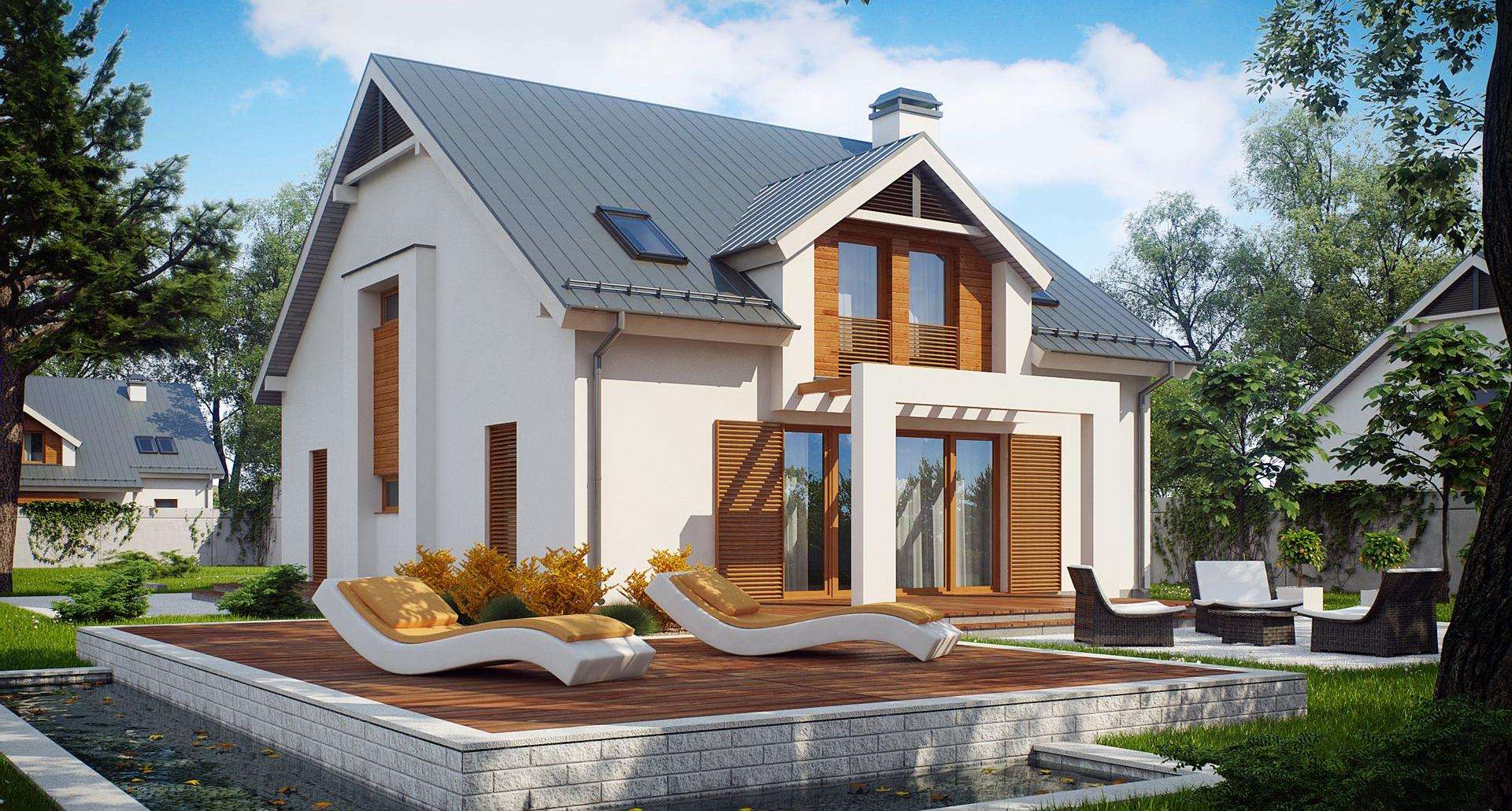 Casă cu mansardă 158 mp utili, un dormitor, o baie