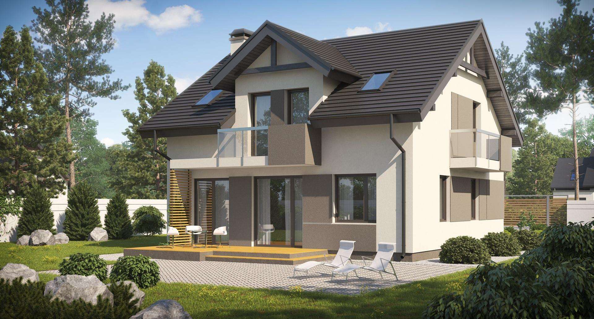 Casă cu mansardă 117 mp utili, un dormitor, 2 băi