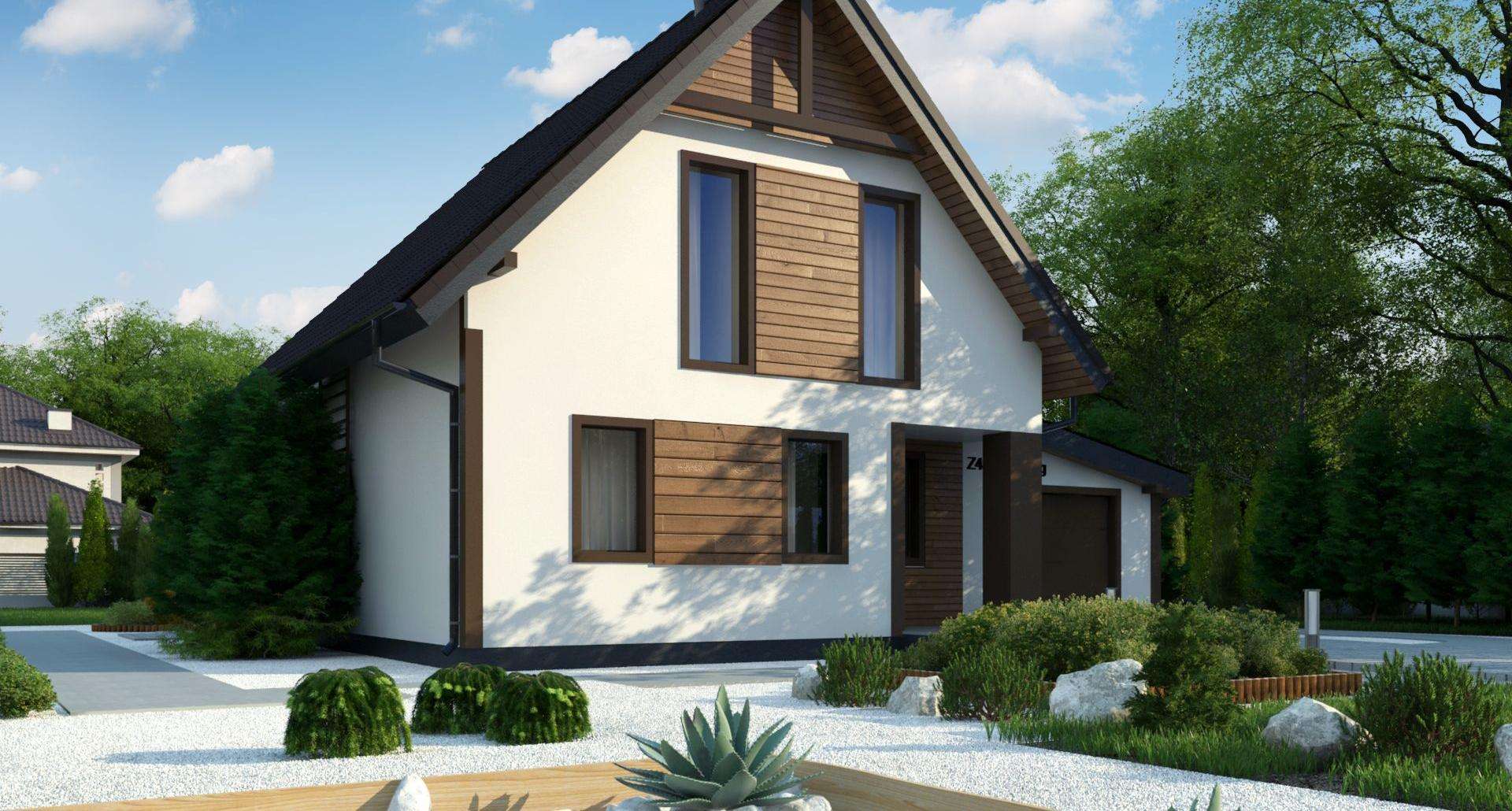 Casă cu mansardă 103 mp utili, un dormitor, 2 băi
