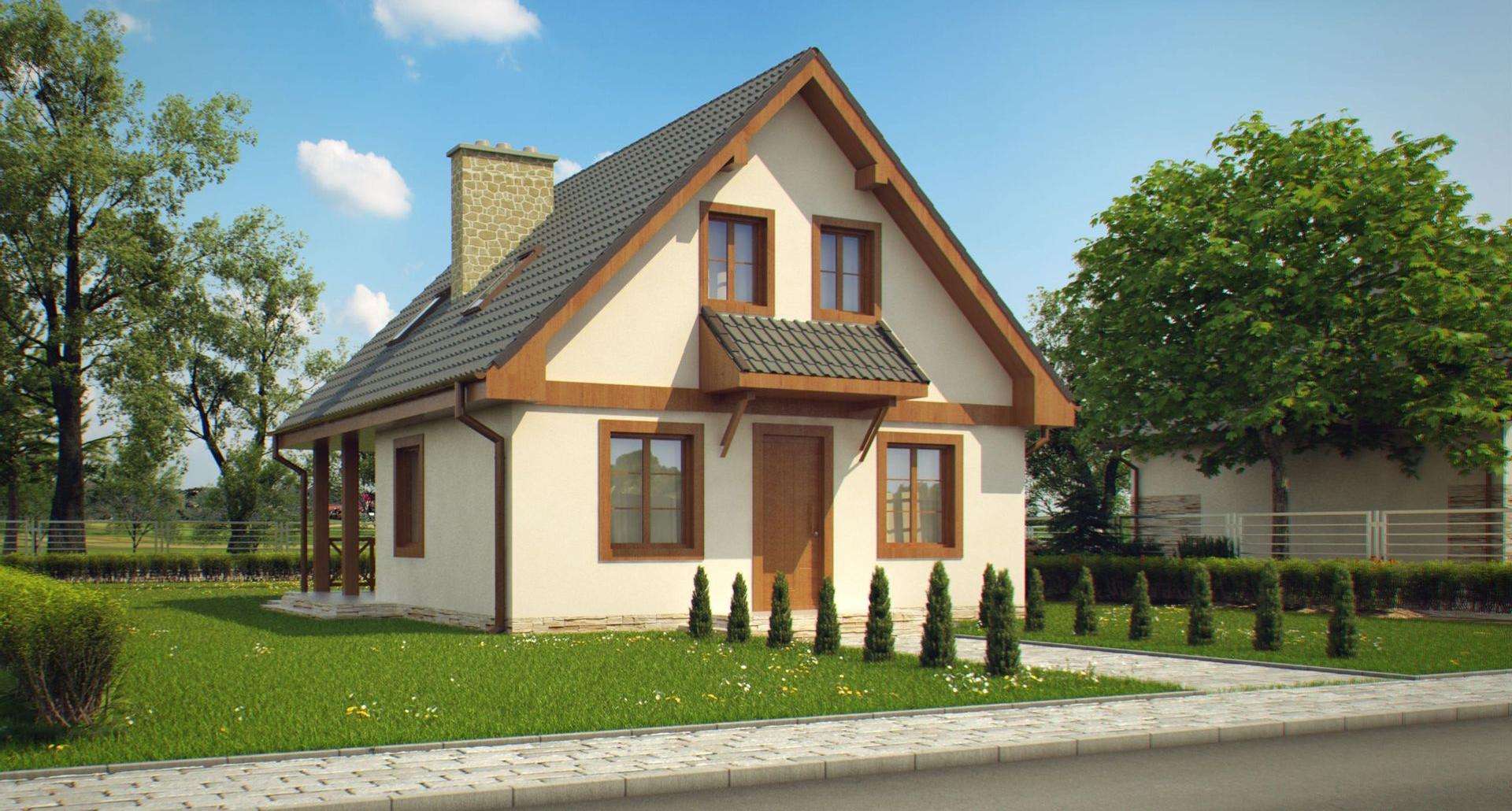 Casă cu mansardă 85 mp utili, un dormitor, 2 băi